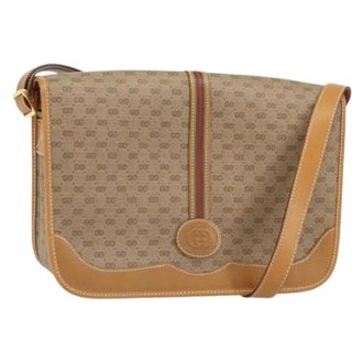 Gucci Pre-owned Cross Body Bags, female, Beige, Size: ONE SIZE Pre-owned Plastic Cross Body Bag