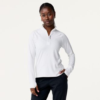 Brooks Womens Dash Half-Zip Top White XXL