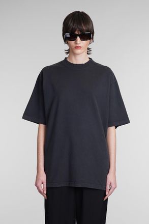 Tシャツ・カットソー Balenciaga Nero Girocollo Maniche Corte Effetto Vissuto. Balenciaga T-shirt with logo | Women's Clothing | Vitkac
