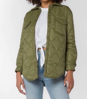 Velvet Heart Eleanor Puffer Jacket In Olive