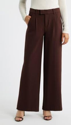 Wit & Wisdom Skyrise Wide Leg Pants in Chocolate Truffle at Nordstrom Rack, Size 10