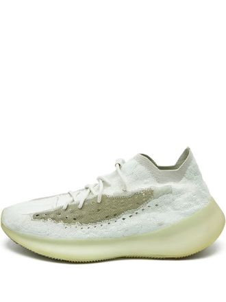 Yeezy by Kanye West knit lace-up sneakers - men - Fabric/Fabric/Rubber - 48.5 - White
