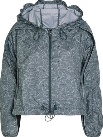 Stella McCartney Adidas X Stella Mccartney Printed Hooded Shell Jacket - Grey - S (UK8-10 / S)