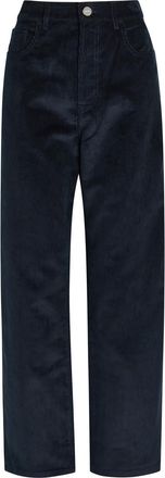 R&oacute;he Bruun Wide-leg Corduroy Trousers - Black - 34 (UK6 / XS)