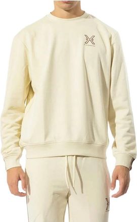 John Richmond Felpa - Heren - Sweatshirts - Wit - L - Katoen - Hoodies & sweatvesten