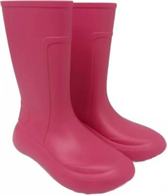 Ferragamo Womens Gancini Detail Rain Boots In Pink
