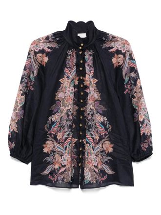 Zimmermann Rhiannon Billow blouse - Blue