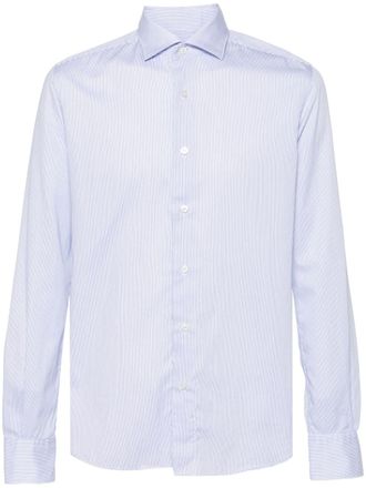 Glanshirt striped cotton shirt - Blue