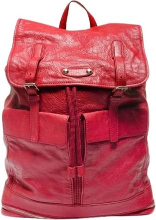 Balenciaga Pre-owned Backpacks, female, Red, Size: ONE SIZE Pre-owned Vintage Backpack