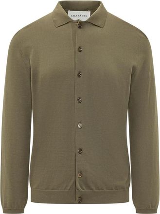 Amaranto Cardigan met knopen - Heren - Vesten - Groen - XL - Truien & Vesten