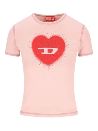 Diesel T-shirt in cotone con cuore Diesel