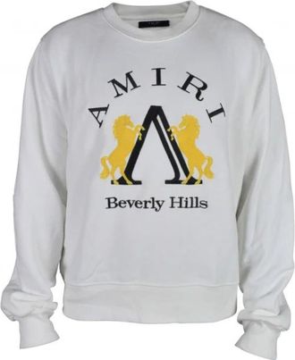 Amiri Beverly Hills Logo Sweatshirt - Heren - Sweatshirts - Wit - XS - Katoen - Hoodies & sweatvesten
