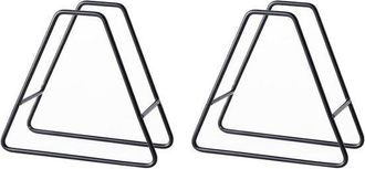 No Brand Soporte De Hierro Para Posavasos, 2 Piezas, Estante Met&aacute;lico Para Posavasos Para Cocina/sala De Estar, Organizador Que Ahorra Espacio Para Posavasos R