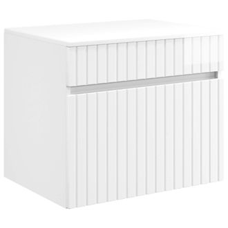 vidaXL Mueble De Ba&ntilde;o Montado En La Pared Blanco Brillante Vidaxl
