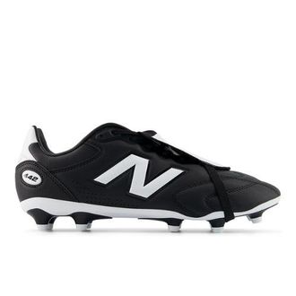New Balance Unisex 442 Pro Tongue FG V3 en Negro/Blanco/Rojo, Talla 42.5