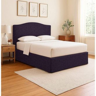 Dmora Cama Individual Eccles, Desenfundable, Hecho En Italia, Violeta