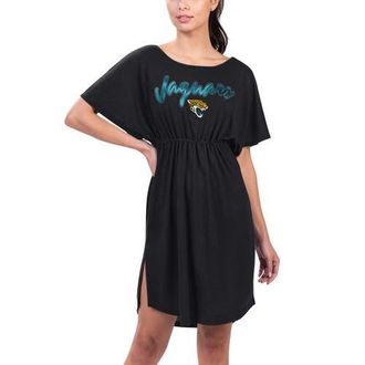 G-III 4Her by Carl Banks Womens G-III 4Her by Carl Banks Black Jacksonville Jaguars Versus Swim Cover-Up at Nordstrom, Size Xx-Large