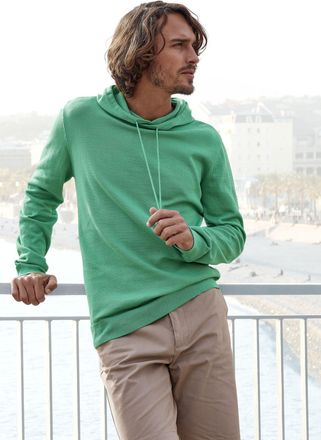 H.I.S Hoodie », Strickpullover mit Kapuze« Feinstrick aus pflegeleichter Baumwollmischung