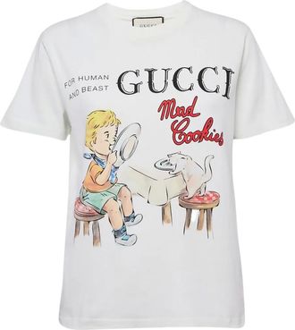 Gucci T-shirt met print - Wit