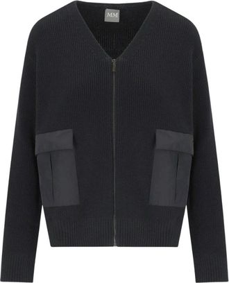 Max Mara Libero Cardigan - Dames - Vesten - Zwart - XS - Katoen - Truien & Vesten