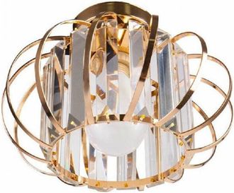 Trade Shop Trade Shop Traesio - Trade Shop - Lampadario Da Soffitto E27 Design Moderno In Metallo Cromato Oro Argento - Oro