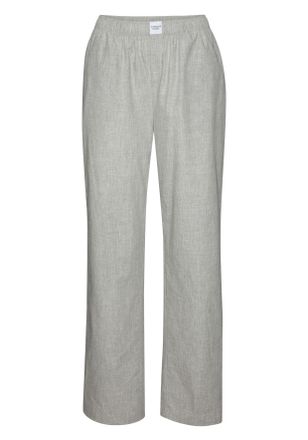 Copenhagen Pyjamahose COPENHAGEN STUDIOS, Damen, Gr. 32, N-Gr, grau, Web, Obermaterial: 100% Baumwolle, unifarben, bequem lang, Hosen Pyjamahose, aus leichter Ba