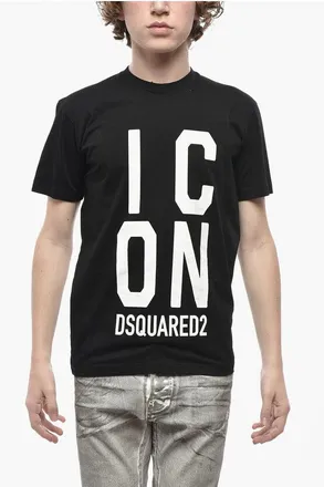 Dsquared2 Cotton Crewneck T-Shirt ICON with Front Print size Xs