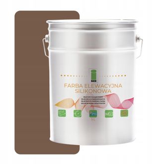 OEM Pintura De Silicona Para Fachadas, Marr&oacute;n Claro, 5 L, Permeable Al Vapor
