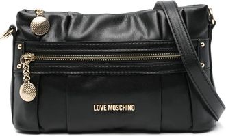 Love Moschino logo-lettering cross body bag - Black