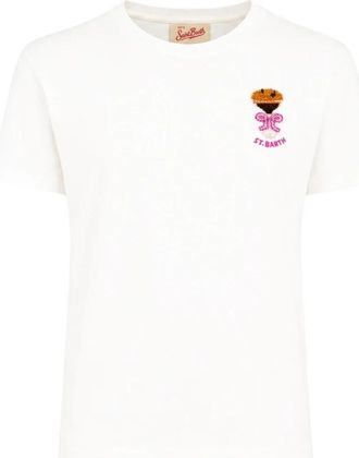 MC2 Saint Barth Emilie T-shirt - Dames - T-shirts - Wit - L - Katoen - Tops