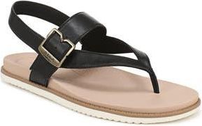 Dr. Scholls So Chill Sandal in Black Faux Leather at Nordstrom Rack, Size 6.5