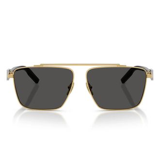Dolce & Gabbana Sunglasses Dg2336 02/87 Gold/Dark Grey Men