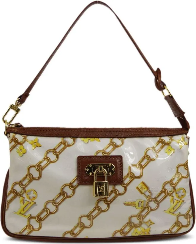 2006 Pochette Accessoires clutch bag - women - Vinyl/Leather - One Size - White