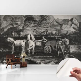 Tulup Carta Da Parati Autoadesiva - Impermeabile - Murale Da Parete - Decorazione Murale - Scena Di Campagna 416x254 Cm
