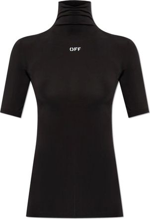 Off-white Top ajustado con cuello alto - Tops - Mujer - Negro - XS