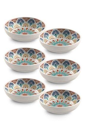 TarHong Desert Rio Set of Six Melamine Bowls in White Multi at Nordstrom Rack