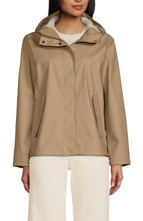 Lands End Squall Waterproof Rain Slicker Jacket in Desert Tan at Nordstrom, Size X-Large P