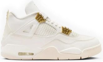 Nike Jordan Schoenen, Heren, Geel, 44 EU, Air 4 Wit Goud Unisex Schoenen