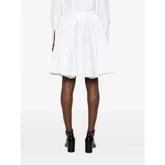 Shushu/Tong Pleated Cotton Skirt - White