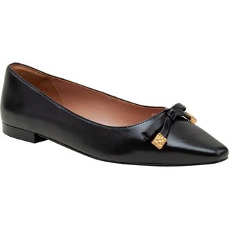 Linea Paolo Nicolis Pointed Toe Flat in Black at Nordstrom Rack, Size 10
