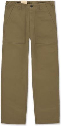 Fortela Newfatigue Heavyweight Cotton Gabardine Fatigue Pants in Olive at Nordstrom, Size 32 Eu