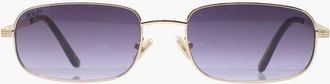 Reality Eyewear Future Sound Sunglasses in Gold Smoke at Nordstrom