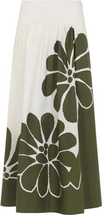 Farm Rio Farm Bio Palermo Green Midi Skirt