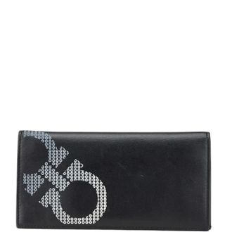 Ferragamo Pre-owned Wallets, male, Black, Size: ONE SIZE Pre-owned Long wallet (bi-fold)