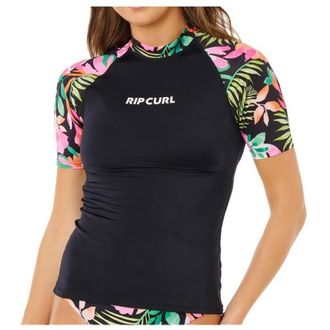 Rip Curl Molokai S/S Floral Insert Lycra f&uuml;r Damen | schwarz