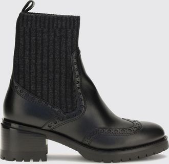 Santoni Stivaletti Chelsea in pelle di vitello con suola carrarmato in gomma