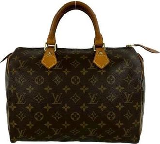 Louis Vuitton Pre-owned Monogram Speedy 30 Handtas - Dames - Vintage Handtas - Bruin - ONE Size - Leer - Vintage