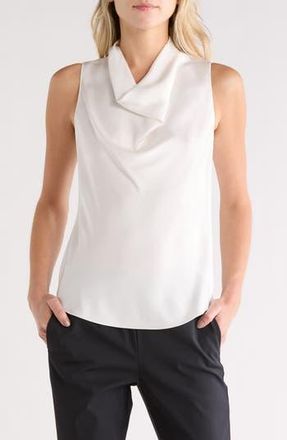 Theory Cowl Neck Sleeveless Top in Ivory at Nordstrom Rack, Size Petite