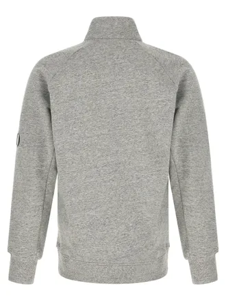 C.P. Company Diagonal Raised Fleece Sweatshirt - Gray