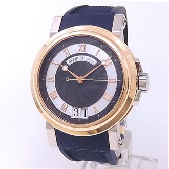 Breguet Pre-owned Breguet Marine Big Date Automatic Grey Dial Mens Watch 5817